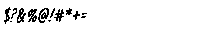 Big Whoop BB Condensed Italic Font OTHER CHARS