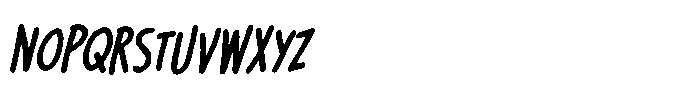 Big Whoop BB Condensed Italic Font UPPERCASE