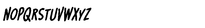Big Whoop BB Condensed Italic Font LOWERCASE
