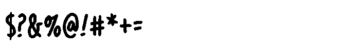 Big Whoop BB Condensed Font OTHER CHARS
