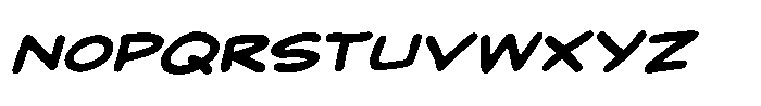 Big Whoop BB Italic Font LOWERCASE
