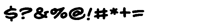 Big Whoop BB Regular Font OTHER CHARS