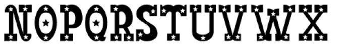 Big Yukon Serif star Font UPPERCASE