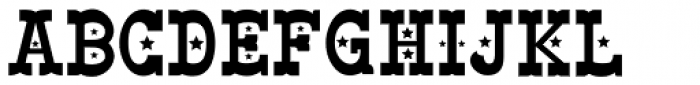 Big Yukon Serif star Font LOWERCASE