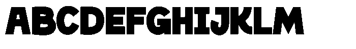 Big Zubo Regular Font UPPERCASE