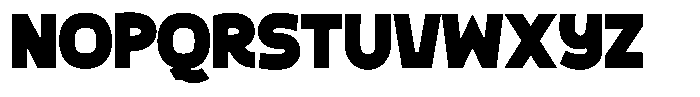 Big Zubo Regular Font UPPERCASE