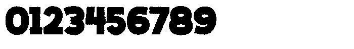 Big Zubo Rough Font OTHER CHARS
