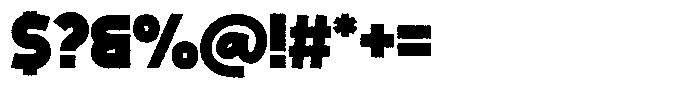 Big Zubo Rough Font OTHER CHARS