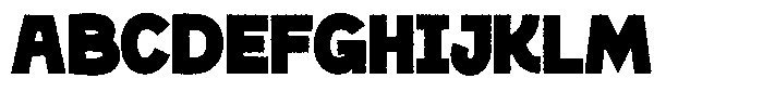 Big Zubo Rough Font UPPERCASE