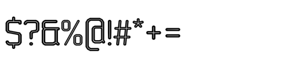Bigante Inline Cond Regular Font OTHER CHARS