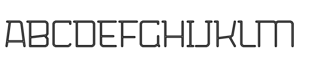Bigante Inline Thin Font UPPERCASE
