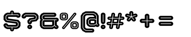 Bigante Inline Wide Black Font OTHER CHARS