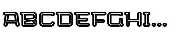 Bigante Inline Wide Black Font UPPERCASE