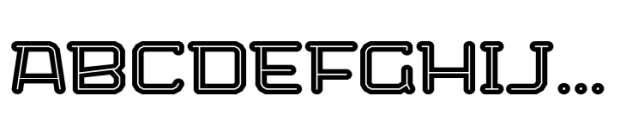 Bigante Inline Wide Bold Font UPPERCASE