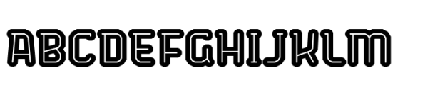 Bigante Inline Xcond Black Font UPPERCASE