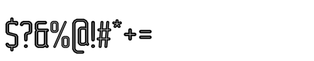 Bigante Inline Xcond Regular Font OTHER CHARS