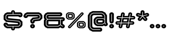 Bigante Inline Xwide Black Font OTHER CHARS