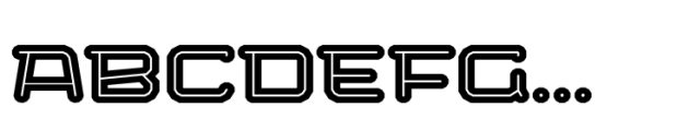 Bigante Inline Xwide Black Font UPPERCASE