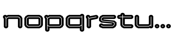 Bigante Inline Xwide Black Font LOWERCASE