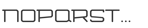Bigante Inline Xwide Light Font UPPERCASE