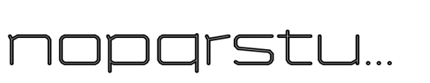 Bigante Inline Xwide Light Font LOWERCASE
