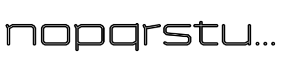 Bigante Inline Xwide Regular Font LOWERCASE