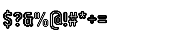 Bigante Inline Xxcond Black Font OTHER CHARS