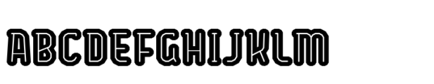 Bigante Inline Xxcond Black Font UPPERCASE