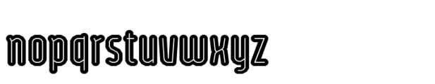 Bigante Inline Xxcond Bold Font LOWERCASE