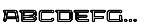 Bigante Inline Xxwide Black Font UPPERCASE