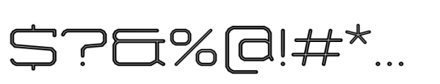 Bigante Inline Xxwide Light Font OTHER CHARS