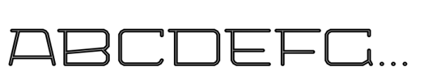Bigante Inline Xxwide Light Font UPPERCASE
