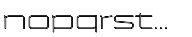 Bigante Inline Xxwide Light Font LOWERCASE