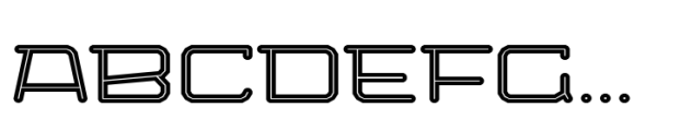 Bigante Inline Xxwide Medium Font UPPERCASE