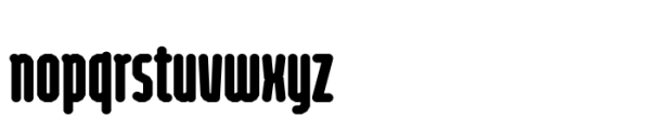 Bigante Solid Xxcond Medium Font LOWERCASE