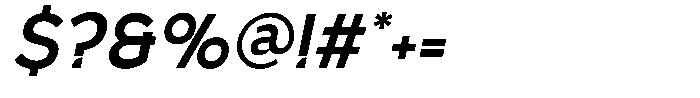 Bigat Italic Font OTHER CHARS