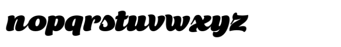 Bigball Italic Font LOWERCASE