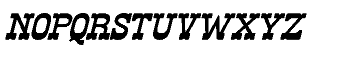 Bigboi Stomse Italic Font UPPERCASE