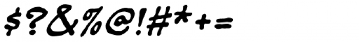 Bigbrain Italic Font OTHER CHARS