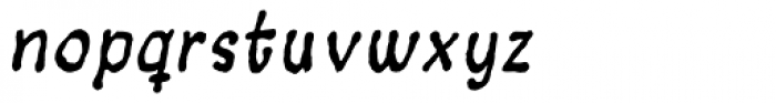 Bigbrain Italic Font LOWERCASE