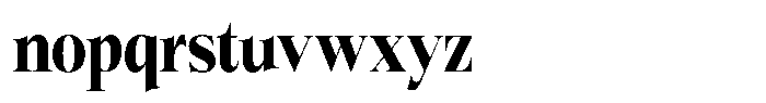 Bigdora Black Condensed Font LOWERCASE