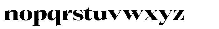 Bigdora Black Expanded Font LOWERCASE