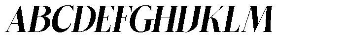 Bigdora Black Semi Condensed Italic Font UPPERCASE