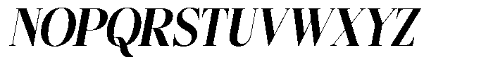 Bigdora Black Semi Condensed Italic Font UPPERCASE