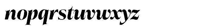 Bigdora Black Semi Condensed Italic Font LOWERCASE