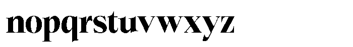 Bigdora Black Semi Condensed Font LOWERCASE