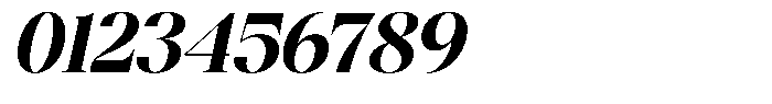 Bigdora Black Semi Expanded Italic Font OTHER CHARS