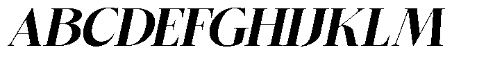 Bigdora Black Semi Expanded Italic Font UPPERCASE