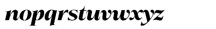 Bigdora Black Semi Expanded Italic Font LOWERCASE