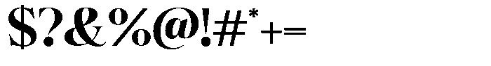 Bigdora Black Semi Expanded Font OTHER CHARS